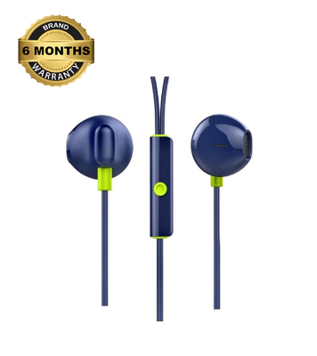 Picture of Oraimo Half In-Ear Wired Blue Earphone 