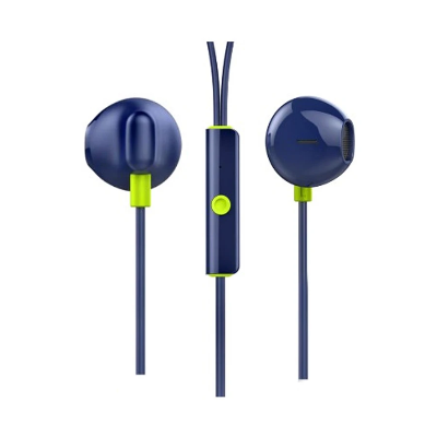 Picture of Oraimo Half In-Ear Wired Blue Earphone 