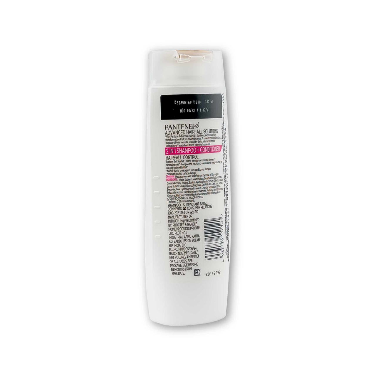 Picture of Pantene 2in1 Shampoo+Conditoner 340ml Hairfall Control