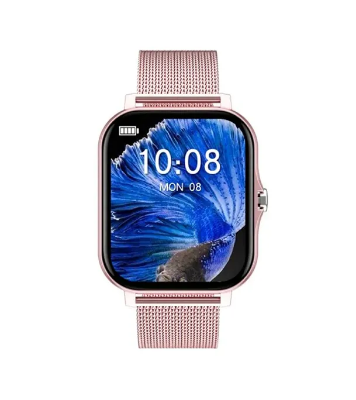 Buy GT20 2021 Smart Watch Men Women 1.69 Inch Display Water Resistant Android Fitness Tracker- Pink  Online in Bangladesh at Best Prices 
