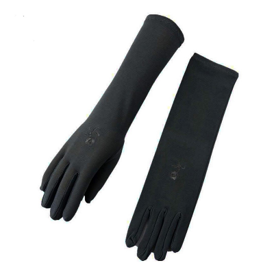 Picture of Hand Socks Gloves Muslim Full Finger Hat Muja Hijab Gloves For Women - Black