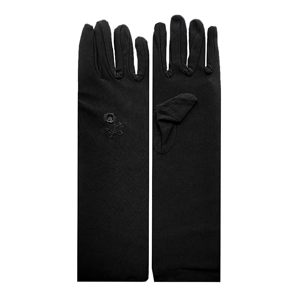 Picture of Hand Socks Gloves Muslim Full Finger Hat Muja Hijab Gloves For Women - Black