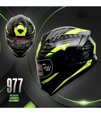 Picture of YOHE 977 C Black Green Glossy