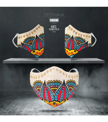 Buy Festiva | Kids Designer Edition Cotton Mask at Best Price In Bangladesh