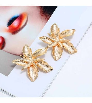 Picture of 1 Pair Flower Shape Base Earrings Set For Girls and Women 