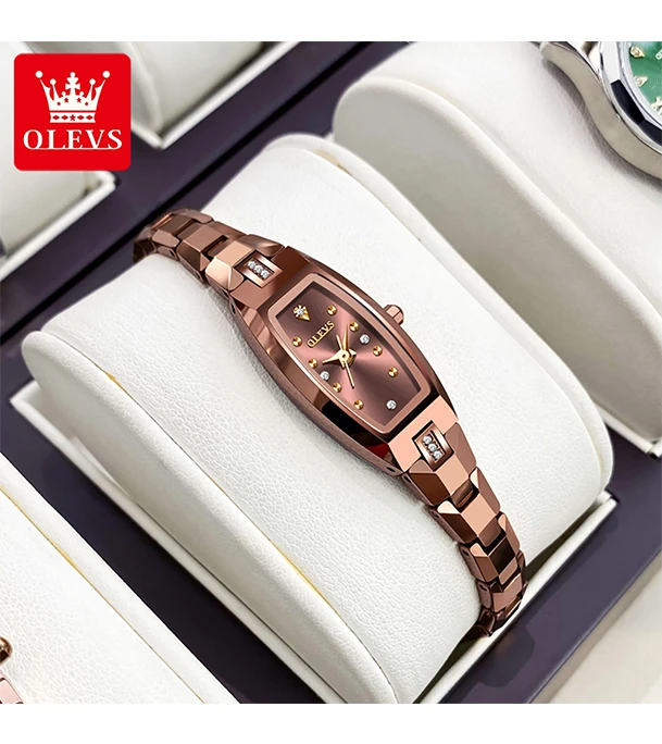 Buy Olevs New Fashion Women For Watch Quartz Waterproof Watch Tungsten Steel Strap Elegant Casual Wristwatches Ladies Clock  at Best Price In Bangladesh