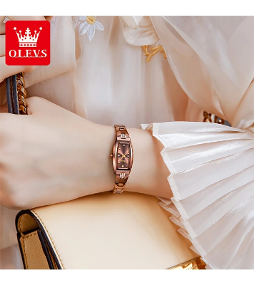 Buy Olevs New Fashion Women For Watch Quartz Waterproof Watch Tungsten Steel Strap Elegant Casual Wristwatches Ladies Clock  at Best Price In Bangladesh