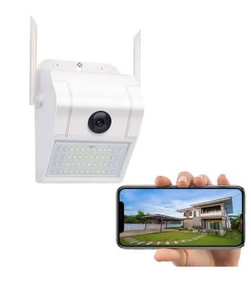 Wall Lamp Floodlight Outdoor Home Security Camera 