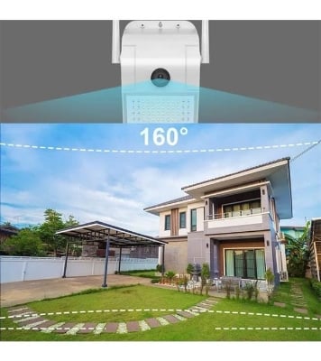 Wall Lamp Floodlight Outdoor Home Security Camera 