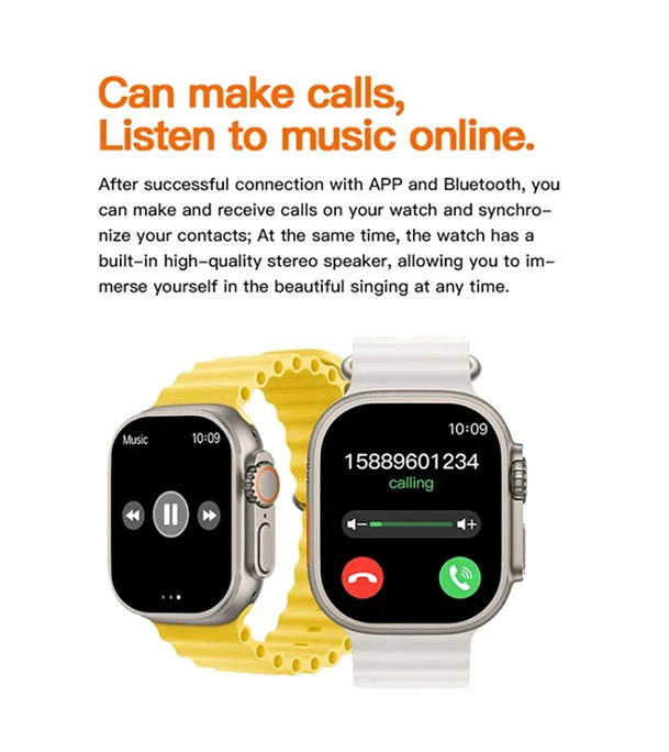 Picture of T800 Ultra Smart Watch with  1.99'' Full Touch HD Screen Men and Women Watch with Wireless Charging Technology