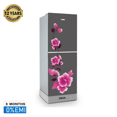 Picture of VISION Glass Door Refrigerator RE-160 Liter Mirror Iris Bottom Mount