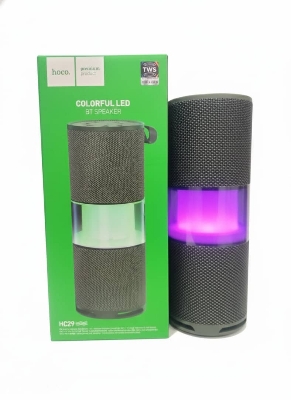 Picture of Hoco HC29 Colorful LED Bluetooth Speaker - TWS Wireless Connectivity - Premium Portable Sound - High-Quality Mesh Design 