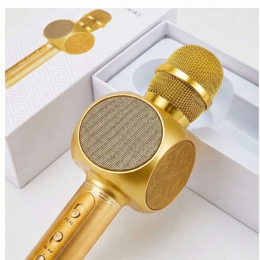 Picture of Magic Karaoke Wireless Bluetooth Microphone Speaker | Portable Karaoke Mic with Echo & Bass || Black