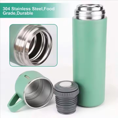 Picture of 500ml Flask with 3 Cup Settlement for Daily Use (Green)