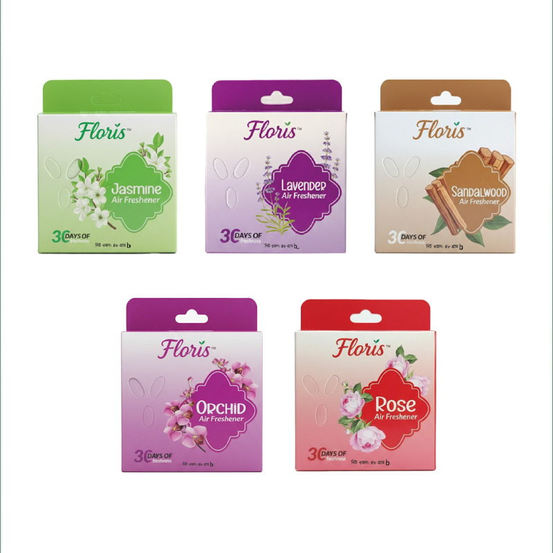 Picture of Floris Air Freshener Block Mixed Fragrance 5 in 1 Value Pack - 48 gm X 5