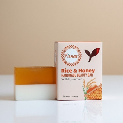 Picture of Firnas Hand Made Beauty Bar Rice & Honey with Hyaluronic 100 gm