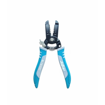 Picture of Jctop Multi Functional Cutting Crimping Tools Tube Ferrule Copper Automatic Electric Wire Stripper-EV4065 (Blue)