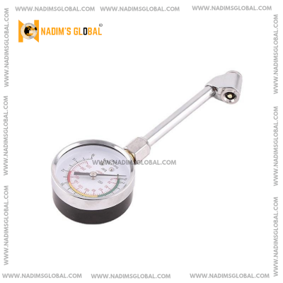 Picture of 0-220PSI Car Tire Pressure Gauge High Precision Monitor Long Tube Tyre Tester Meter Copper Nozzles Truck Motorcycle Accessories