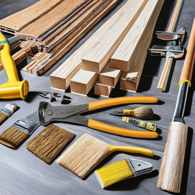 Picture of WELLOO ECP22180 7"/180mm Industrial Carbon Steel End Cutting Pliers (Yellow)