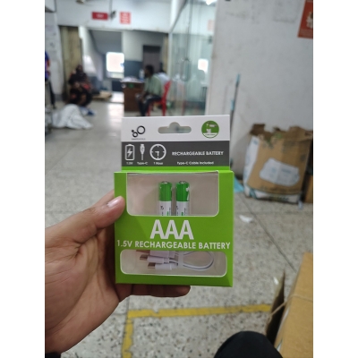 Picture of 🔋 SmarToools RB20 AAA 1.5V 750mWh Rechargeable Battery – 2 Pcs Set (Green)