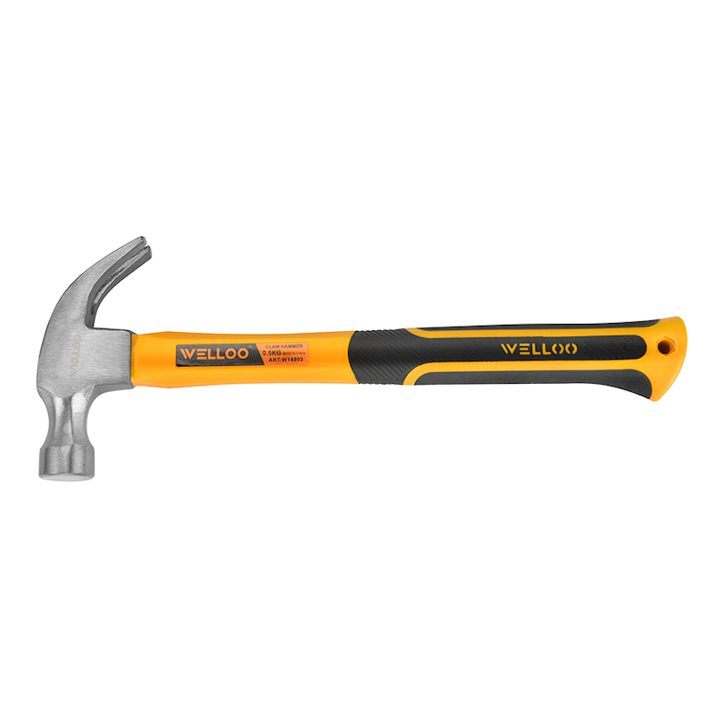 Picture of WELLOO 8oz Claw Hammer For Multifunctional Usage CHM2208 🛠️🔨 (Yellow)