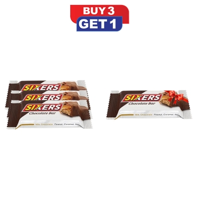 Picture of PRAN Sixers Chocolate Coated Bar 30gm