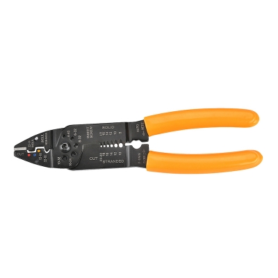 Picture of 🔧 WELLOO 8-Inch Multi-Functional Wire Stripper | Professional Electrical Hand Tool – WSP1003 (Yellow)