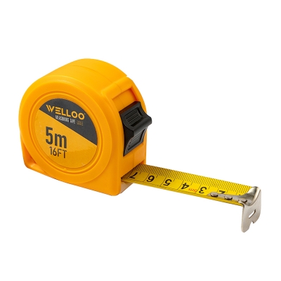 Picture of 📏 WELLOO 5-Meter / 19ft Measuring Tape | Durable Multi-Purpose Measuring Tool – MTP41316 (Yellow)