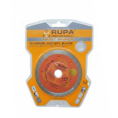 Picture of 💎 RUPA 4" / 105mm Turbo Type Premium Diamond Cut-Off Blade (Yellow)