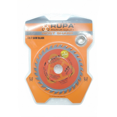 Picture of 🪚 RUPA 4" / 110mm Premium T.C.T Saw Blade – Wood, Plastic & Wallboard Cutter (Yellow)