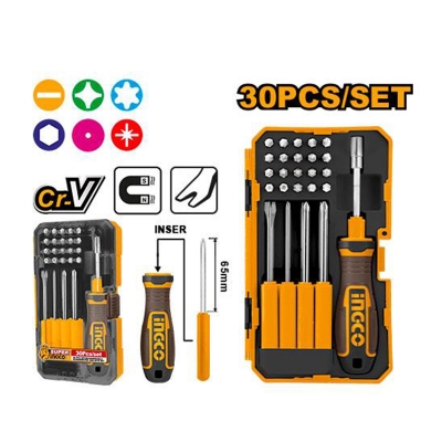 Picture of 🔧 30 Pcs Interchangeable Screwdriver & Bits Set – AKISD3001 (Orange)