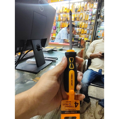 Picture of 🛠️ WELLOO 4-Inch Star Head Screwdriver | Phillips Multi-Purpose Hand Tool – SDR05100PH (Yellow)