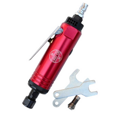 Picture of HR Pneumatic Air Die Grinders Strong Power Pneumatic Grinding Tool Air Grinder Polish Kit Set Mold Polishing Polisher Tools (Red)