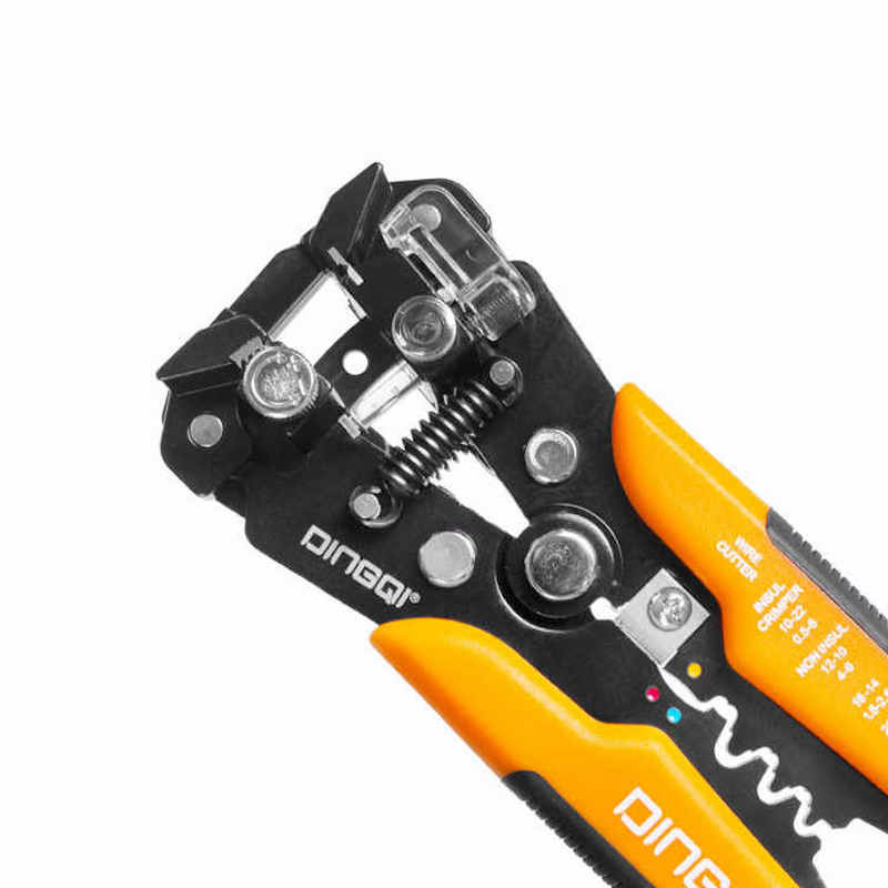 Picture of DingQi Multifunctional Wire Stripping Pliers, Electrician Strip Electrician Tool Wire Stripper-FG01001 (Yellow)