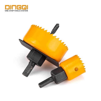 Picture of 🛠️ Dmax Power Professional 11PCS High Carbon Steel Hole Saw Kit – Perfect for Wood & DIY (DMP11) (Yellow)