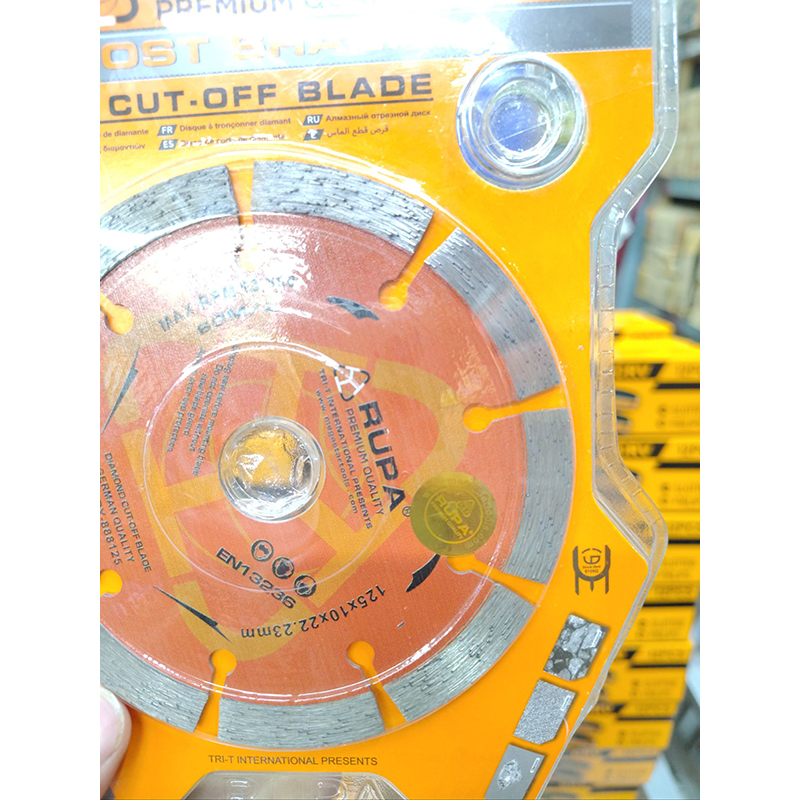 Picture of 💎 RUPA 5" / 25mm Dry Type Premium Diamond Cut-Off Blade (Yellow)