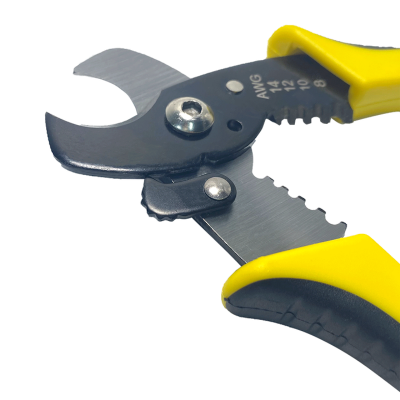Picture of 🛠️ FB6001 8" Multi Tool Wire Stripper – Cable Cutting & Stripping Pliers (Yellow)