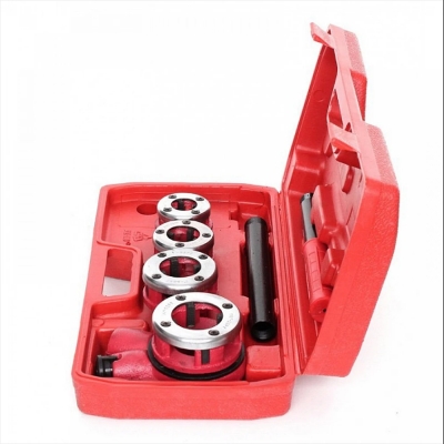 Picture of 🛠️ Ratchet Pipe Threader Kit – 4 Dies (1/2", 3/4", 1", 1-1/4")-JD8803 (Red)