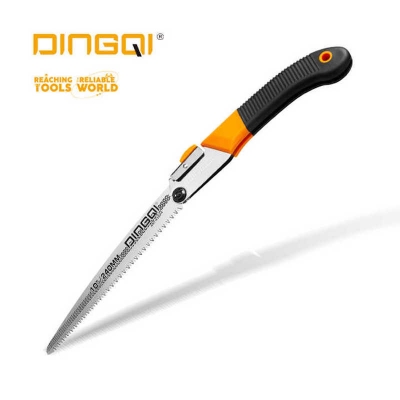 Picture of DingQi 240/270MM Plastic Handle Garden Collapsible Pruning Hand Saw for Woodworking-43024 (Yellow)