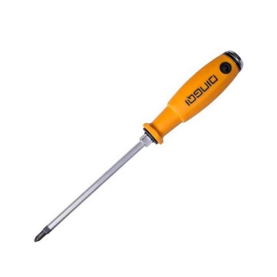 Picture of DingQi 6" inch Soft Handle Mini Crv Philips Screwdriver  (+)  Insulated Magnetic Screwdriver-68006 (Yellow)