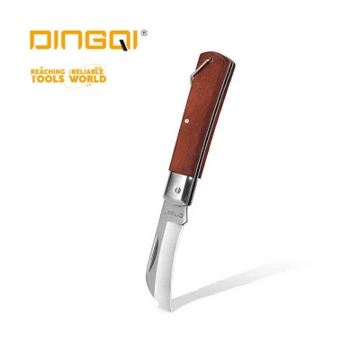 Picture of DINGQI Factory Wholesale 7 Inch Electrician Cutter Wood Handle Electrician Pocket Wire Cutter-63107 (Maroon)