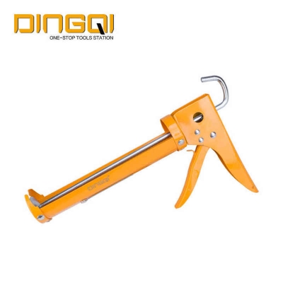 Picture of DINGQI XY-114 Steel Industrial 3 in 1 Heavy Duty Caulking Gun-125001 (Orange)