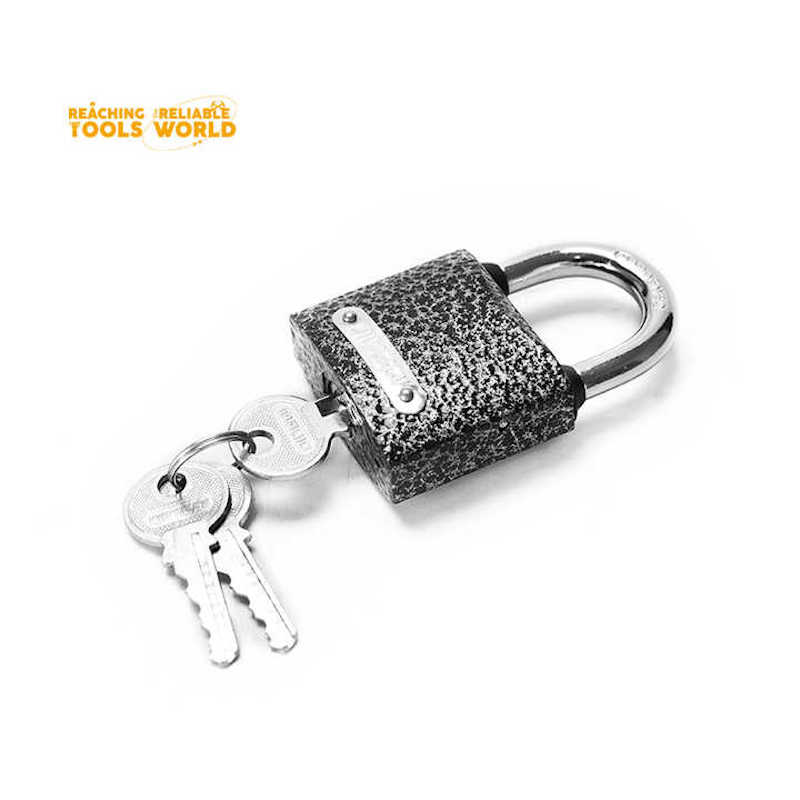 Picture of DingQi 50mm Iron Waterproof Padlocks and Professional Custom High Security Padlocks-151250 (Black)