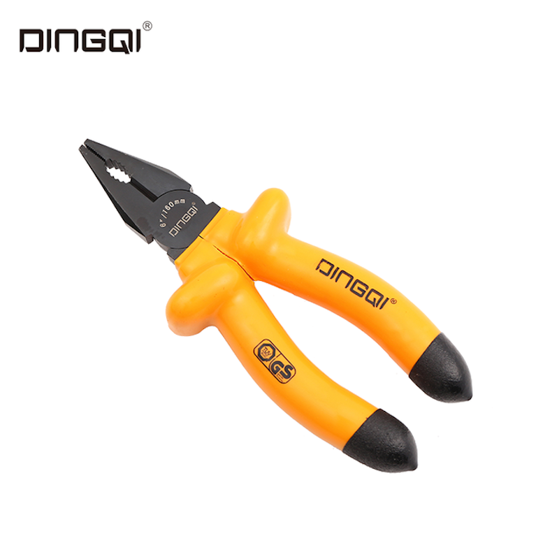 Picture of DingQi New 6" Inch Insulation Pressure Combination Pliers With TPR Handles-21006 (Orange)