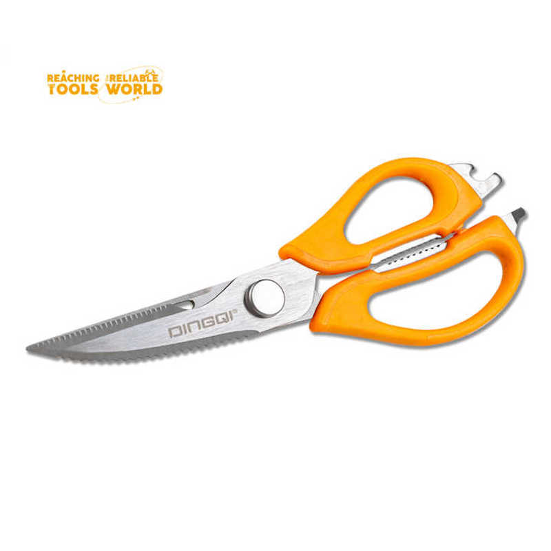 Picture of DINGQI Factory Direct Sale 8" Scissors for Kitchen Pp Trp Multi Function Scissors Types of Kitchen Scissors-60030102 (Orange)