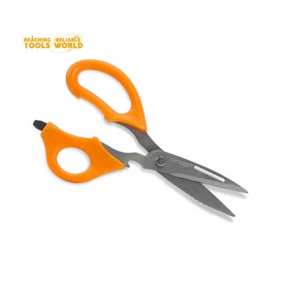 Picture of DINGQI 6.5 Inch Stainless Steel Multifunctional Scissors for Office Household With Bottle Opener-FG02185 (Orange)