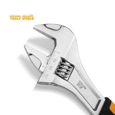 Picture of DingQi OEM High Quality Professional 12 Inch Function Adjustable Wrench Spanner Set-16312 (Orange)