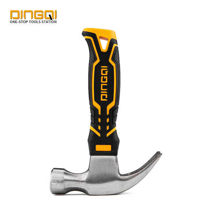 Picture of DINGQI 45 Steel 8OZ 250g with TPR PVC Handle Small Claw Hammer Mini Stubby Hammer-32107 (Black)