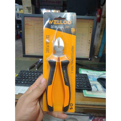 Picture of ✂️ WELLOO 8-Inch Cutting Pliers | Heavy Duty Hand Tool – DCP18200 (Yellow)