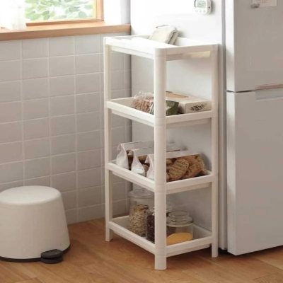 Picture of 4 Tiers Rectangular Storage Rack(White)